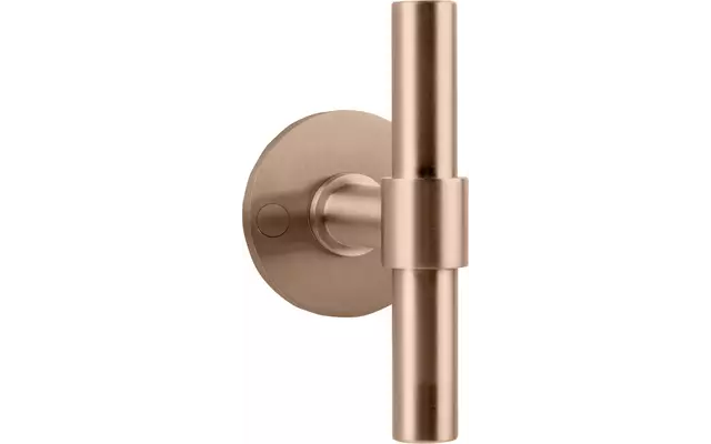 Deurkruk PVD licht brons One Piet Boon geveerd rozet PBT15/50